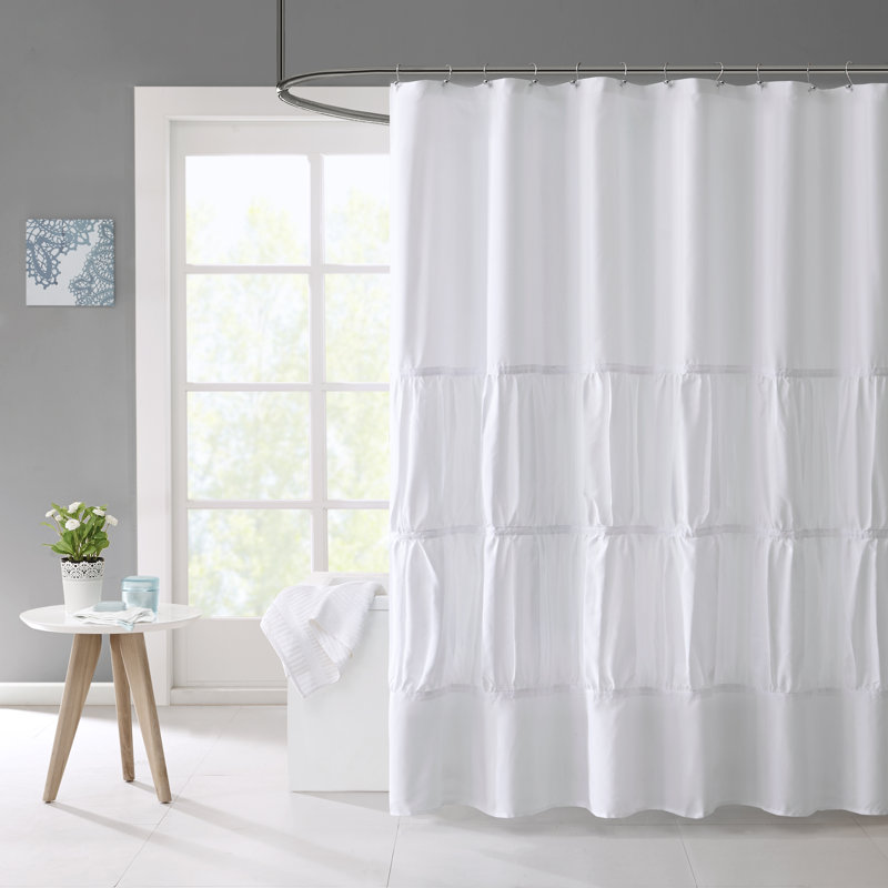 House of Hampton Mincey Microfiber Single Shower Curtain & Reviews